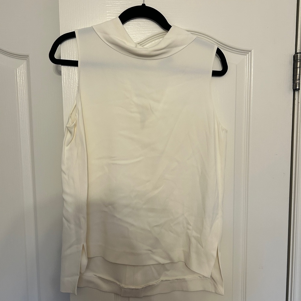 Cream Sleeveless Top